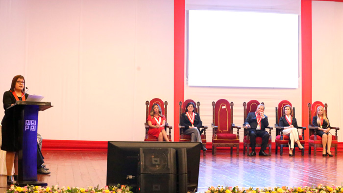 Vicepresidenta del TC Luz Pacheco participó en ceremonia de aniversario de la Corte Superior de Justicia de Lima