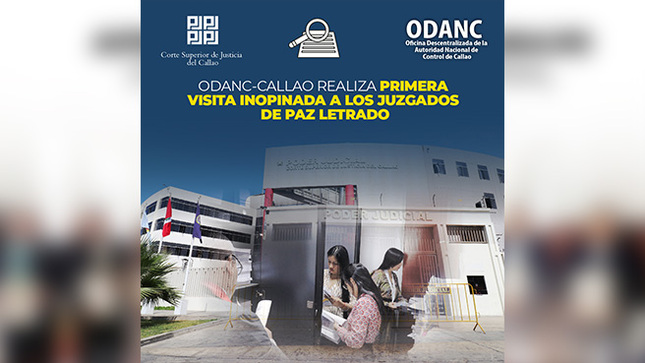 ODANC-Callao realiza primera visita inopinada a los Juzgados de Familia de la Corte Superior del Callao