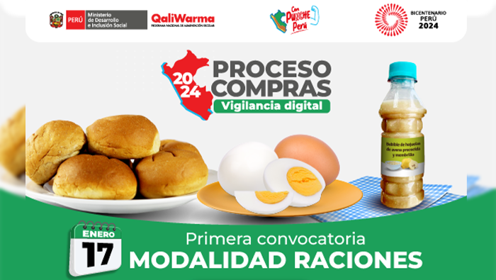 Inicio de la Primera Convocatoria y Bases del Proceso de Comprar Electrónica 2024- Modalidad Raciones