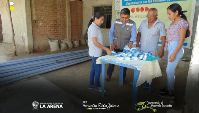 Entrega de materiales Río Viejo Sur