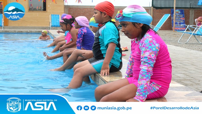 Con éxito se realizaron las clases de natación 