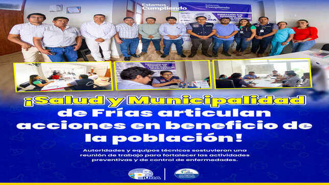 Salud y municipalidad articulan acciones.