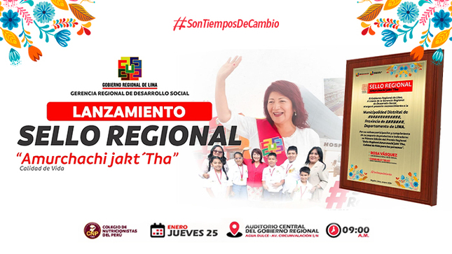 Lanzamiento del Sello Regional “Amurchachi Jakt´Tha” en Huacho