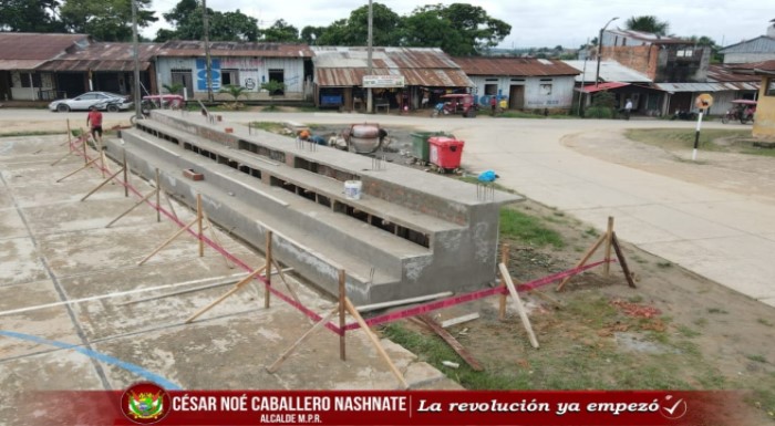Imagen sobre el Avance del mejoramiento de la Loza Deportiva de Petro Perú