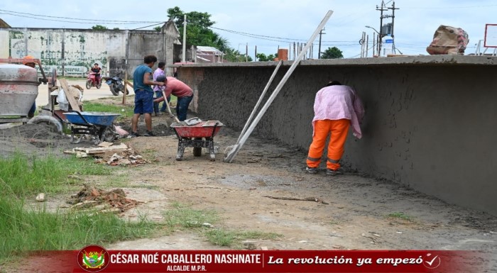 Imagen sobre el Avance del mejoramiento de la Loza Deportiva de Petro Perú