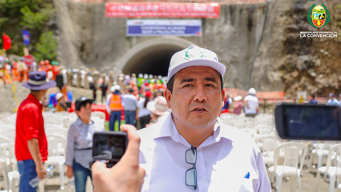 Construcción del túnel para una nueva ruta a Machu Picchu