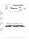 Vista preliminar de documento POLÍTICA DE SEGURIDAD DE LA INFORMACIÓN DE LA ACFFAA