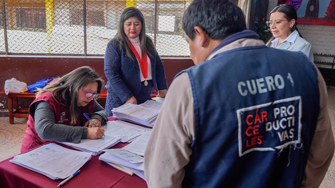 Corte Superior de Justicia Cusco realizó primera actividad de proyección social en el Establecimiento Penitenciario de Quenqoro
