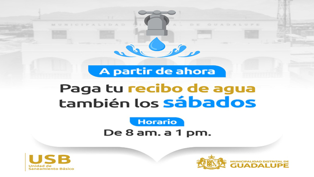Paga Tu Recibo De Agua También Los Sabados