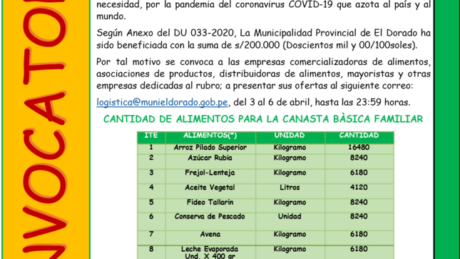 Convocatoria