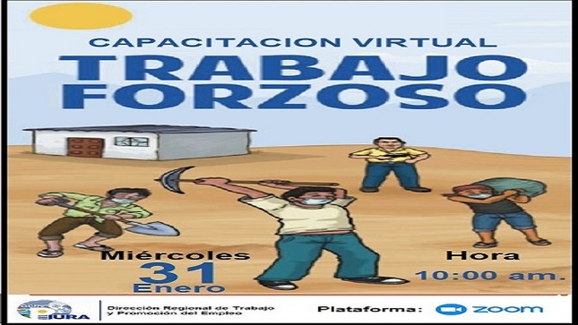 ZTPEP realizara Capacitación Virtual sobre Trabajo Forzoso