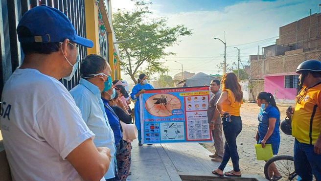 Éxito en campaña del Minsa Más de 5000 familias de La Libertad instruidas en la prevención del dengue