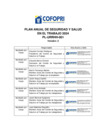 Vista preliminar de documento Plan Anual de Seguridad y Salud en el Trabajo