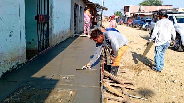 Sullana: Obra de pistas y veredas en A.H. Pilar Nores registra avance del 45%