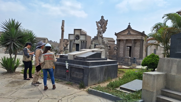 Especialistas del Ministerio de Cultura inspeccionaron profanación de mausoleos y tumbas del Cementerio Presbítero Maestro 