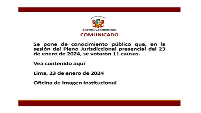 Comunicado
