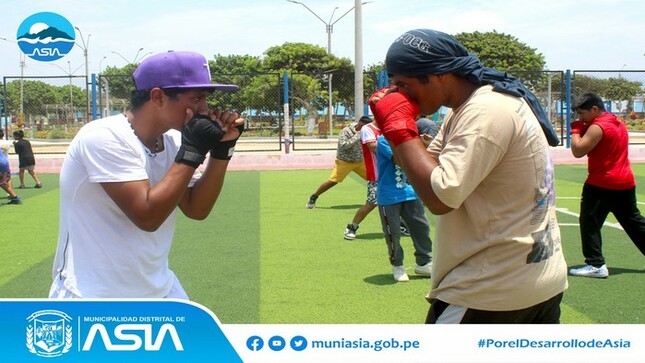 Con gran éxito se realizo  se realizaron los talleres de boxeo 