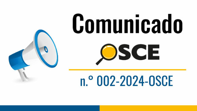 Comunicado Nº02-2024-OSCE