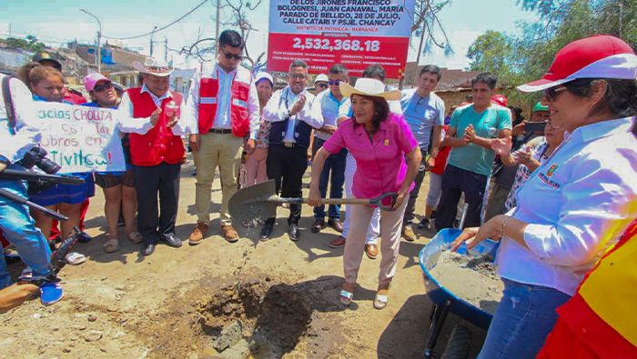 Se inició la construcción de pistas y veredas, con una inversión de más de S/ 2.6 millones, en Pativilca