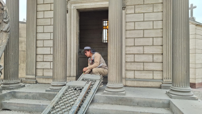 Especialistas del Ministerio de Cultura inspeccionaron profanación de mausoleos y tumbas del Cementerio Presbítero Maestro 