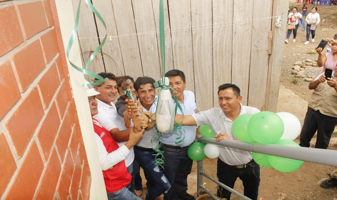 Pobladores de Alto Saposoa cuentan con agua potable por primera vez