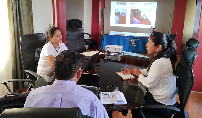 Alcalde de Aucallama recibe informe de actividades del CAD Aucallama 2023.