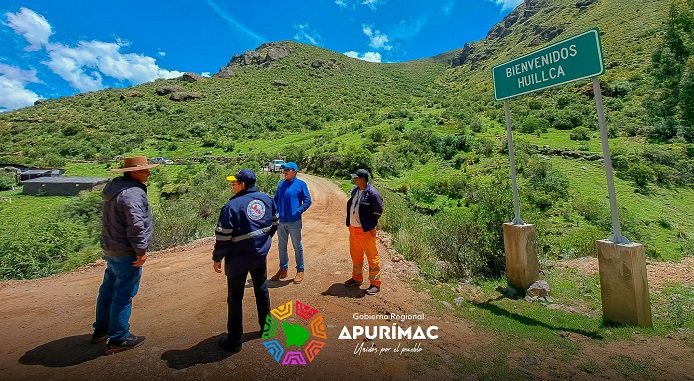 Gobierno Regional de Apurímac concluye mantenimiento de vía Antabamba y Rumichaca