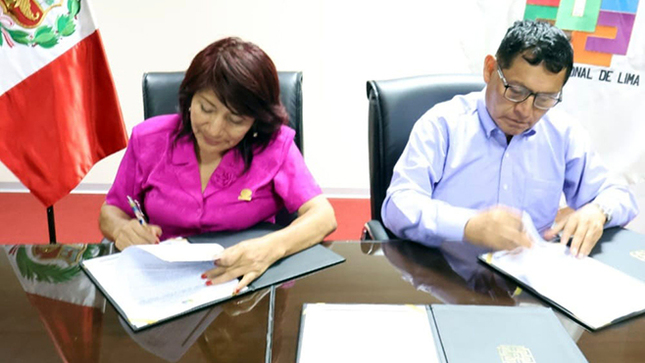 Se firma el convenio de pistas y veredas para San Juan de Dios.