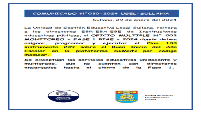 Comunicado N°30-2024