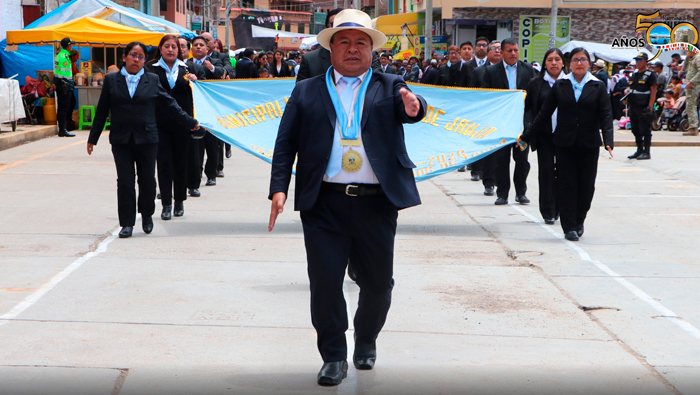 Alcalde de jauja, participó del aniversario del distrito de Yauyos