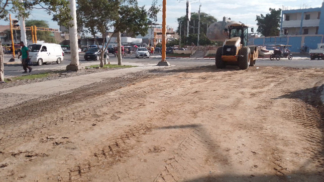 Maquinaria pesada trabajando
