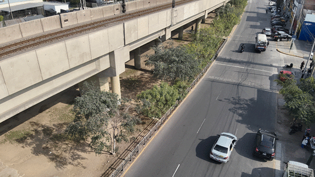 Surquillo exhorta a la Concesionaria de la Línea 1 del Metro de Lima que cumpla con mantenimiento de áreas verdes