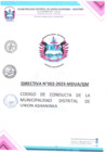 Vista preliminar de documento Código de conducta de la Municipalidad Distrital de Unión Asháninka