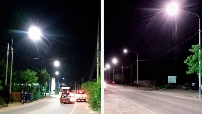 Instalan luminarias en Tambogrande