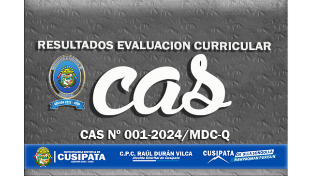 CAS N°001-2024/MDC-Q