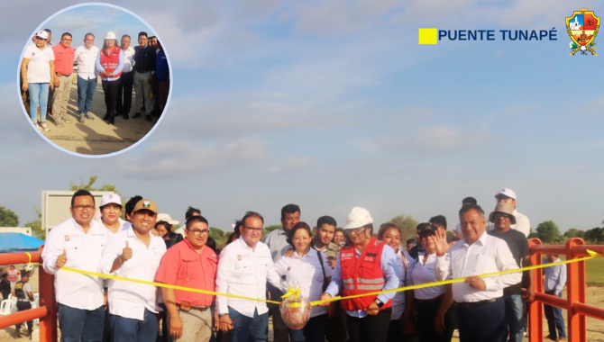 Inauguración Conjunta de Puentes Tunapé y Rio Viejo