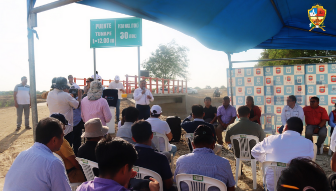 Inauguración Conjunta de Puentes Tunapé y Rio Viejo