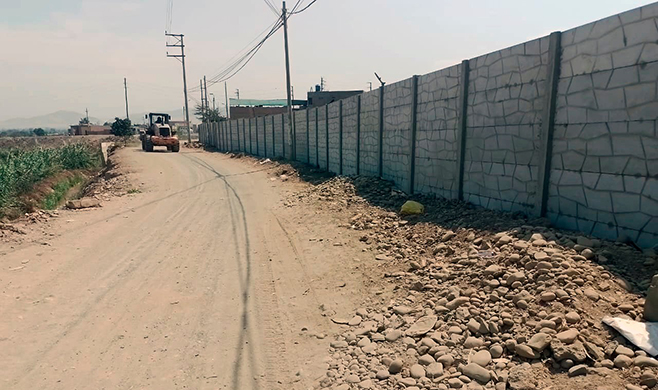 Limpieza de caminos en La Manchuria.