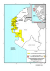 Vista preliminar de documento Mapa de Lotes con Contratos de Explotaciòn para Operaciones Petroleras en el Noroeste del Perù