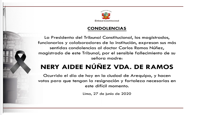 Condolencias