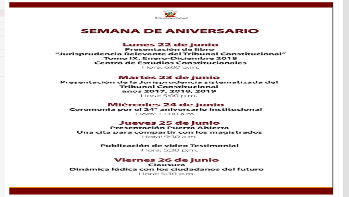 Semana de Aniversario