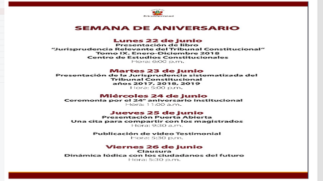Semana de Aniversario
