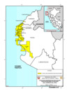 Vista preliminar de documento Mapa de Lotes con Contratos de Explotación para Operaciones Petroleras en el Noroeste del Perú.