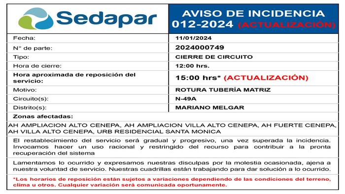 Incidencia 012-2024 (actualización)