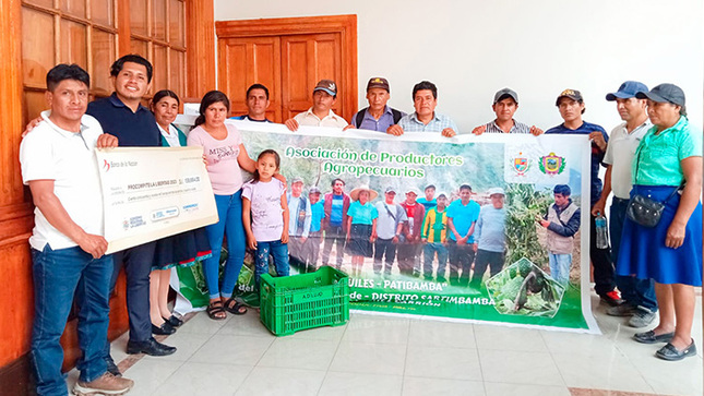 Asociaciones de Productores Agropecuarios de Sartimbamba reciben cofinanciamiento del Gobierno Regional.