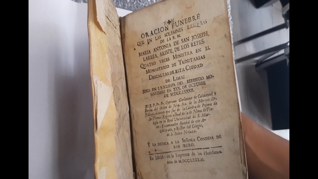 Ministerio de Cultura verificó la repatriación de documento expedido por el virrey Teodoro De Croix en 1790