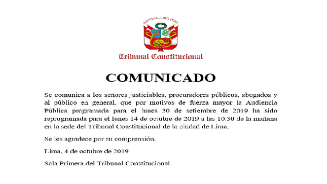 Comunicado