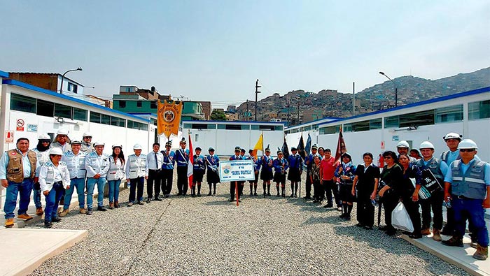 IE 166 Karol Wojtyla de San Juan de Lurigancho ya cuenta con su escuela temporal