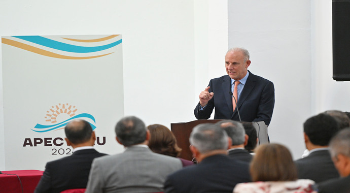 Discurso del canciller Javier González-Olaechea Franco en la ceremonia de lanzamiento de "APEC Ciudadano Perú 2024"