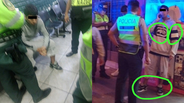 Menor de 15 años cae por robar celular en avenida Angamos.